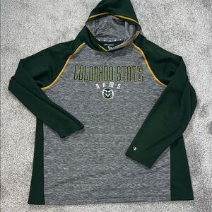 Polyester Colorado State Rams Cam the Ram hooded hoodie sweatshirt XL Slim men’s